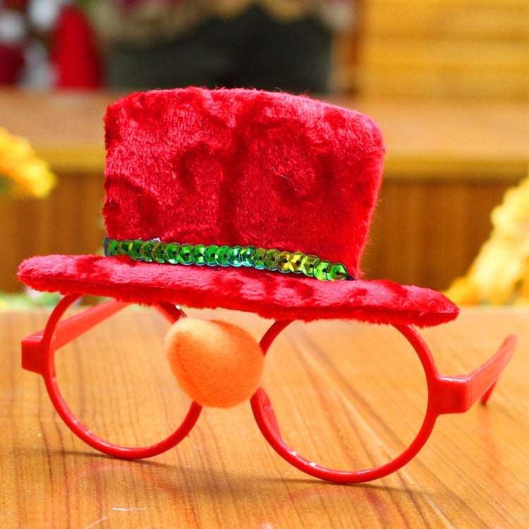 Christmas glasses frame Christmas party supplies Christmas gifts Christmas decorations glasses Santa glasses - Backyard Store