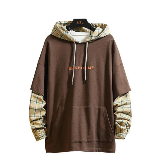 Double Hooded Hoodie – Stylish Fake Two-Hood Design