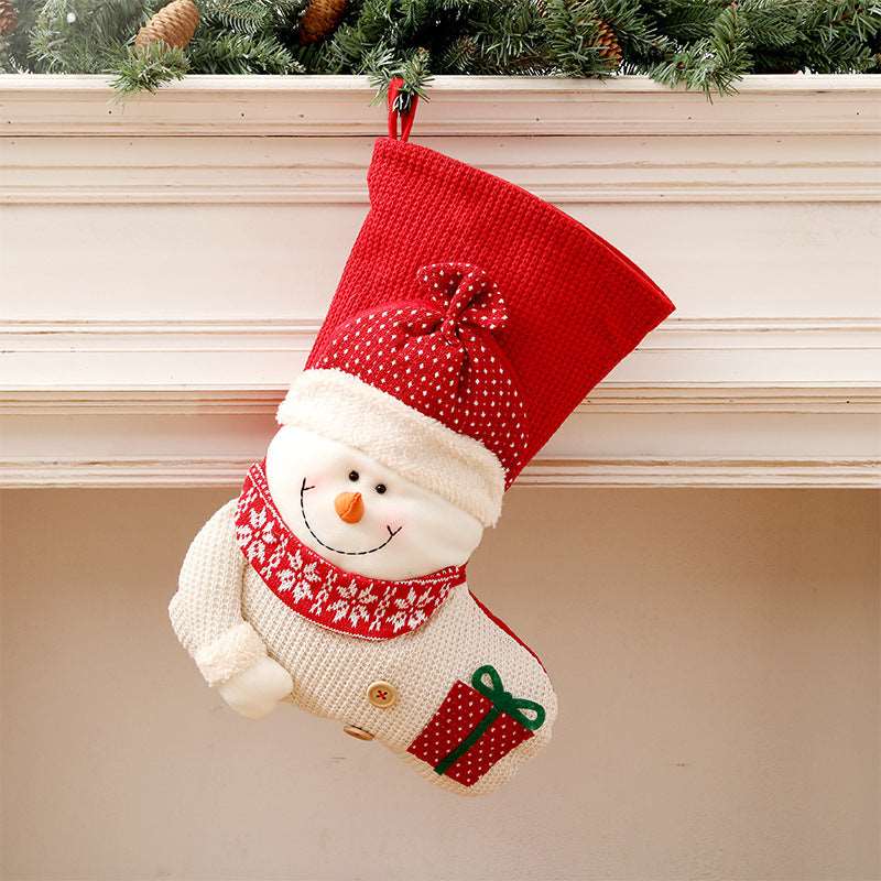 Christmas Decorations – Cozy Knitted Socks for the Holidays by Backyard Storez, perfect for adding warmth and charm to your festive celebrations.