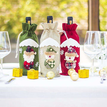 Christmas Decorations Christmas Wine Bottle Socks - Backyard Store