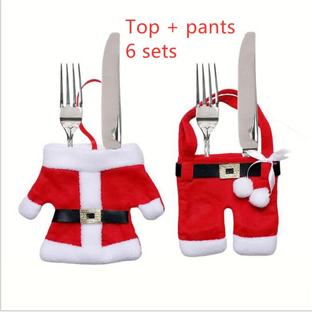 Christmas knife and fork bag Christmas tableware set - Backyard Store