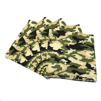 Camouflage Party Tableware Set – Plates, Cups & Napkins