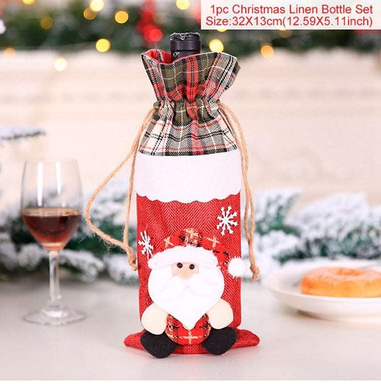 Christmas Decorations Christmas Wine Bottle Socks - Backyard Store