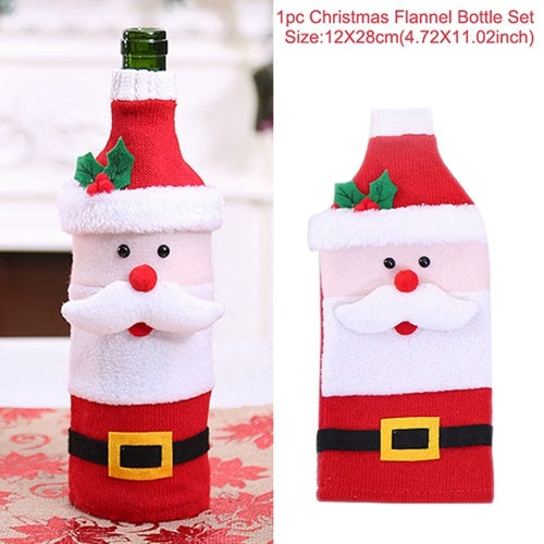 Christmas Decorations Christmas Wine Bottle Socks - Backyard Store