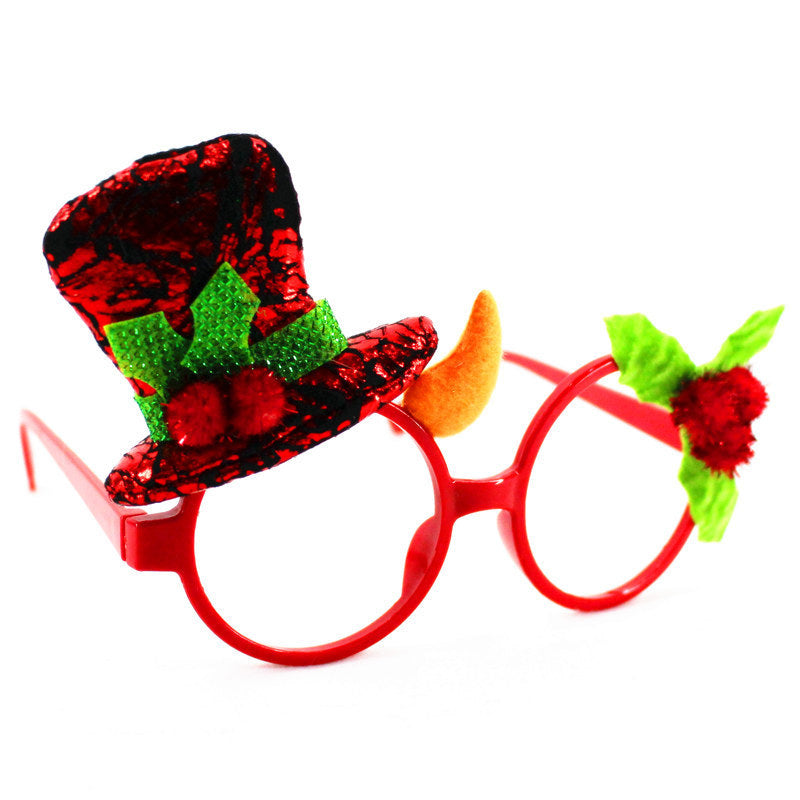 Christmas glasses frame Christmas party supplies Christmas gifts Christmas decorations glasses Santa glasses - Backyard Store