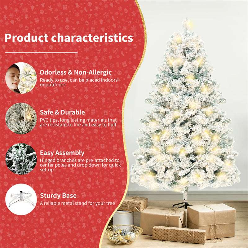 Christmas Tree PVC Artificial Snow Christmas Tree Mall Window Decoration Tree Cedar Christmas Tree Christmas Decoration Supplies - Backyard Store