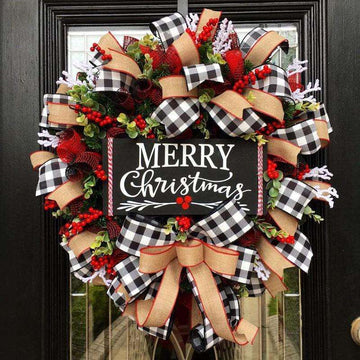 Christmas bow garland - Backyard Store