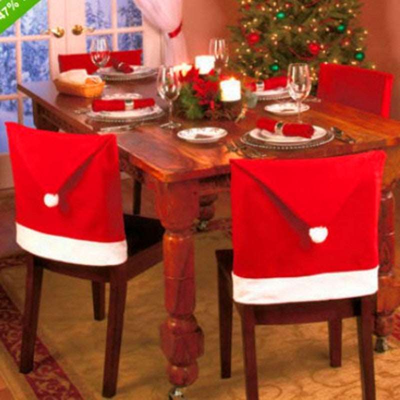 High quality Christmas Chairs Set Christmas goods table decorated Christmas hat in large quantities - Backyard Store