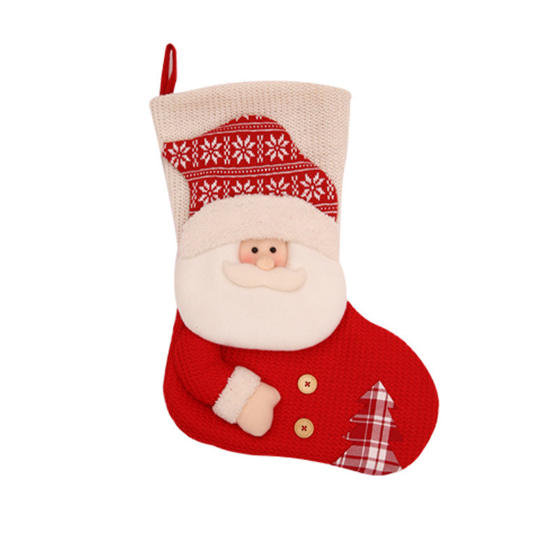 Christmas Decorations – Cozy Knitted Socks for the Holidays by Backyard Storez, perfect for adding warmth and charm to your festive celebrations.