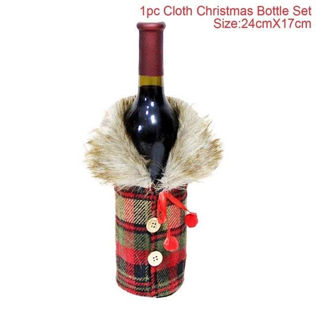 Christmas Decorations Christmas Wine Bottle Socks - Backyard Store