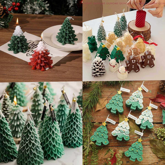 Christmas Tree Silicone Molds – DIY Festive Candles & Decorations