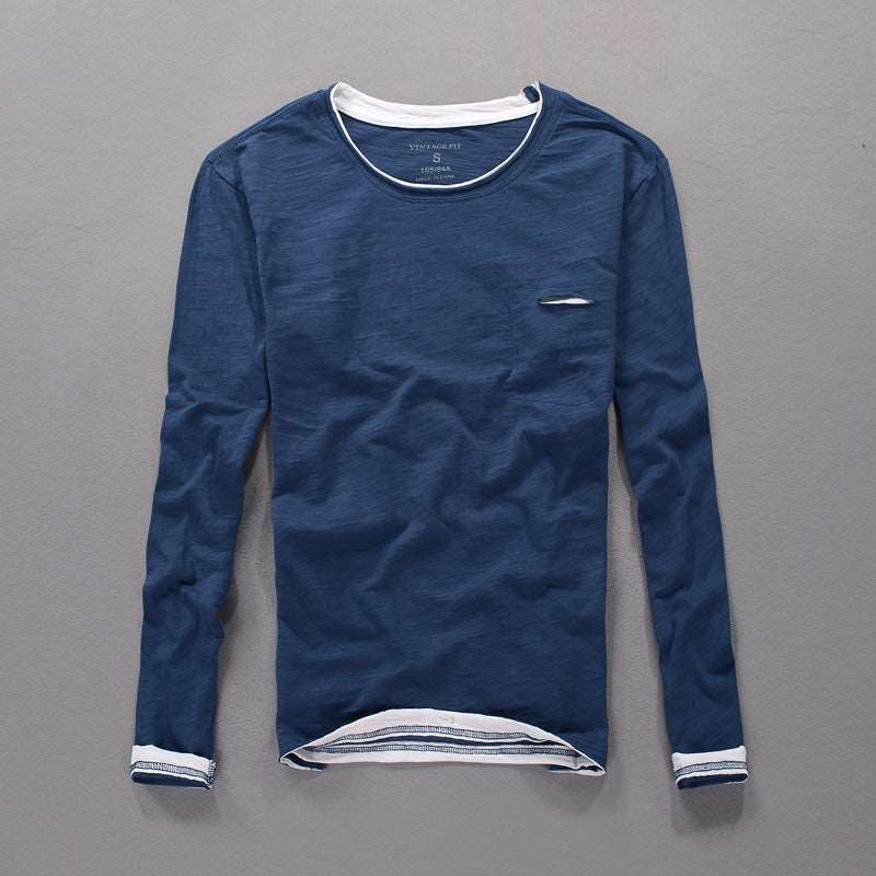 Japanese Style Men's Clothing Long Sleeve Cotton - Backyard Store