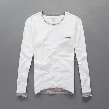 Japanese Style Men's Clothing Long Sleeve Cotton