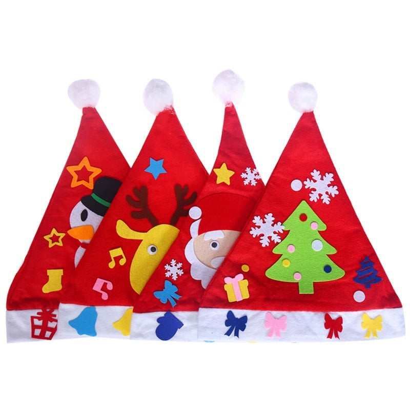 DIY Christmas Hat Christmas Children's Nursery School Christmas Necessities and Children's Christmas Hat - Backyard Store