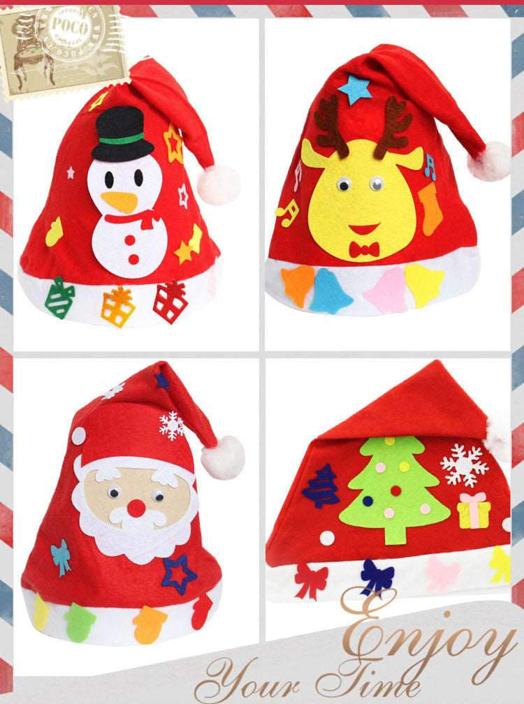 DIY Christmas Hat Christmas Children's Nursery School Christmas Necessities and Children's Christmas Hat - Backyard Store