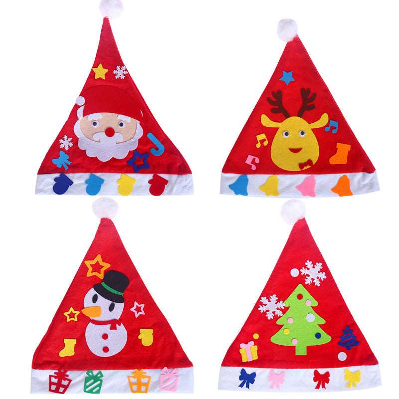 DIY Christmas Hat Christmas Children's Nursery School Christmas Necessities and Children's Christmas Hat - Backyard Store