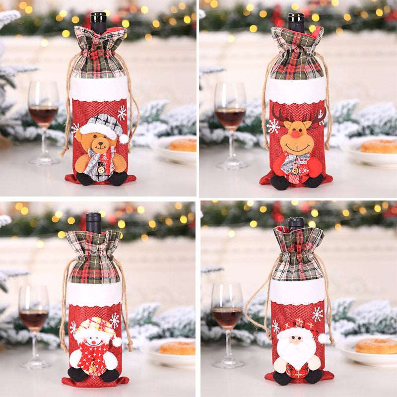 Christmas Decorations Christmas Wine Bottle Socks - Backyard Store