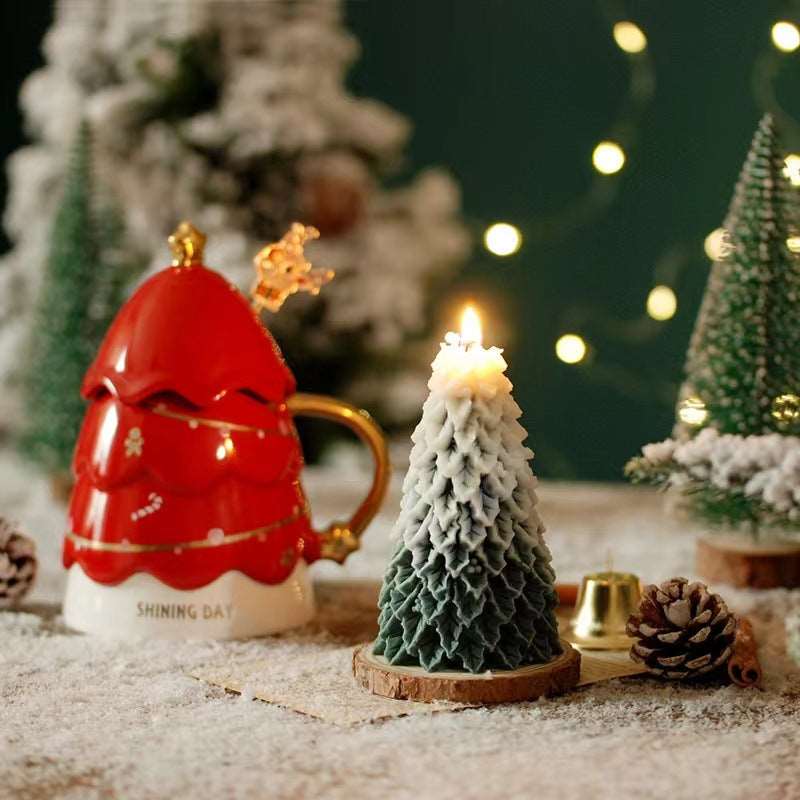 Christmas Tree Silicone Molds For DIY Christmas Creative Atmosphere Decoration Handmade Fragrant Candles - Backyard Store