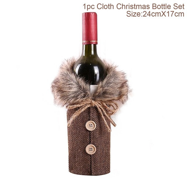 Christmas Decorations Christmas Wine Bottle Socks - Backyard Store