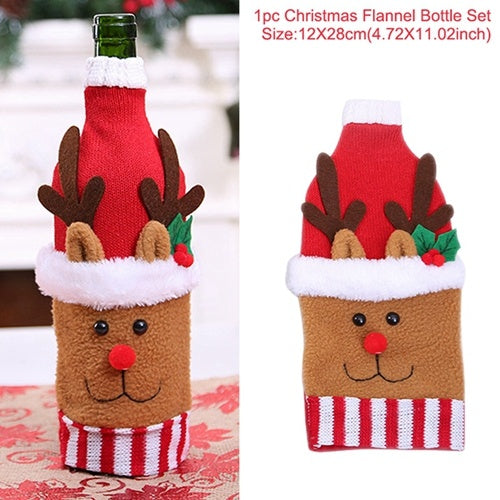 Christmas Decorations Christmas Wine Bottle Socks - Backyard Store