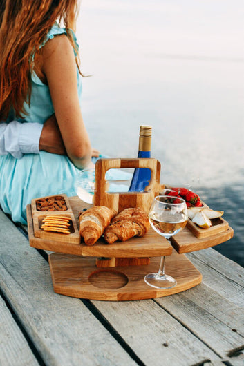 Wine Tray – Outdoor Picnic Portable Hanging Wine Glasses