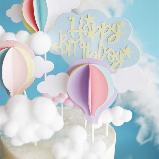 Creative Cloud Cake Decoration Cards – Large & Small Sizes