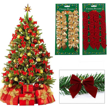 Christmas Tree Ornaments Christmas Decoration Bow - Backyard Store