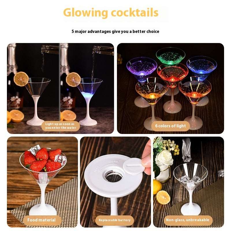 Christmas Led Cup FDA Food Grade Plastic Cocktail Glass Kitchen Gadgets - Backyard Store