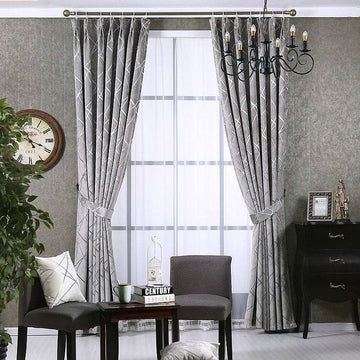 Solid Color Simple Modern Light Luxury Living Room Chenille Blackout Curtains - Backyard Store