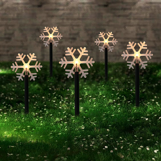 Christmas Snowflake Garden Lights – Outdoor Waterproof Lawn Lights